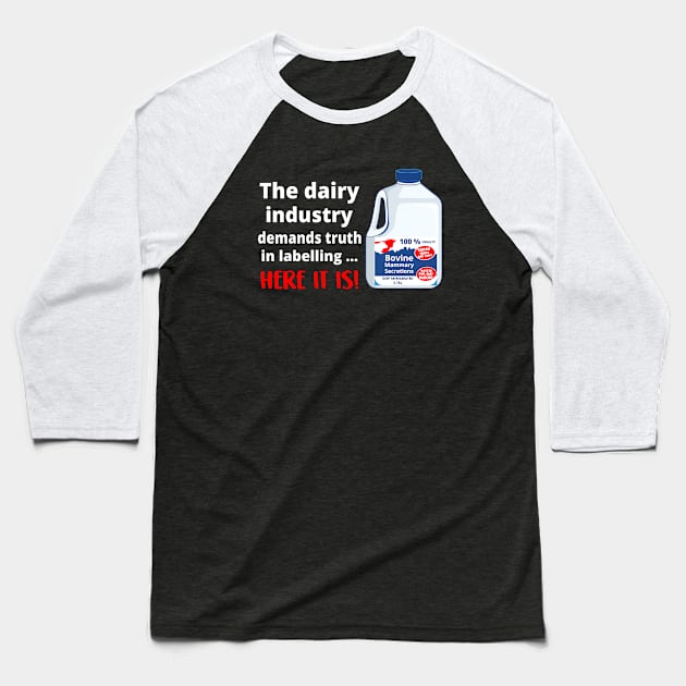 DAIRY INDUSTRIES Baseball T-Shirt by Green Art Service